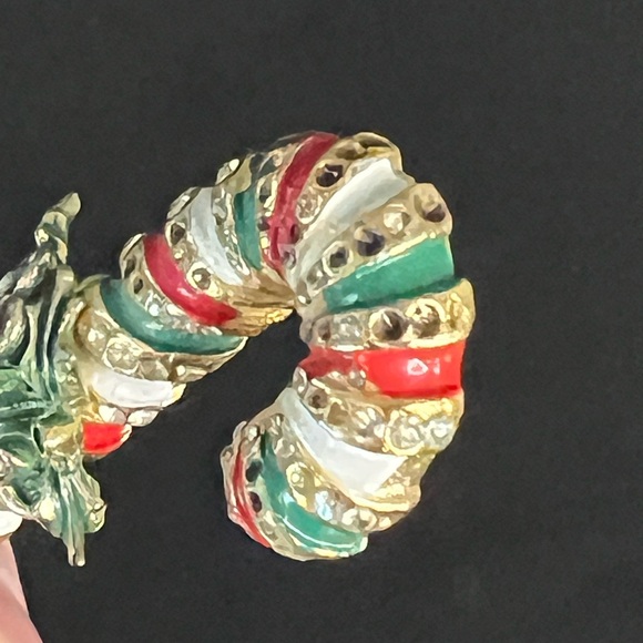 Vintage Christmas Candy Cane Brooch - Picture 4 of 7